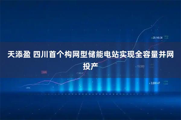 天添盈 四川首个构网型储能电站实现全容量并网投产